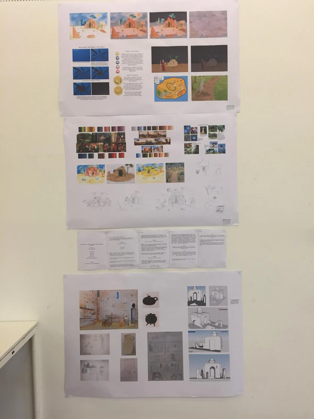 The concept boards